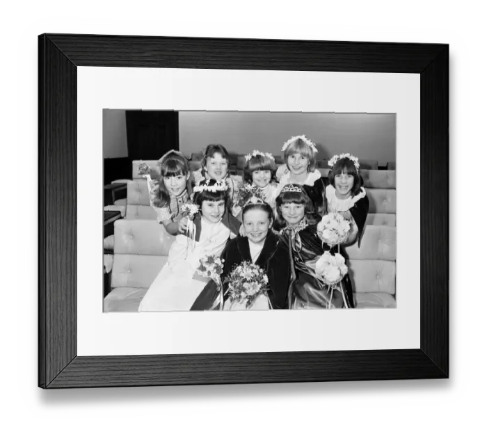 Framed Print : Festival of Queens held by the National Childrens HOme at Huddersfield town hall