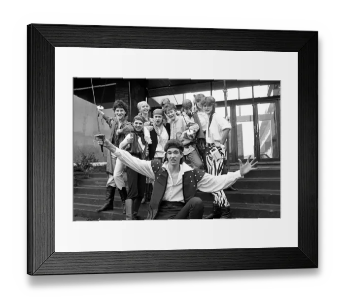 Framed Print : Huddersfield New College production of G&S Pirates of Penzance. 6th December 1985 Framed Print : Huddersfield New College production of G&S Pirates of Penzance. 6th December 1985