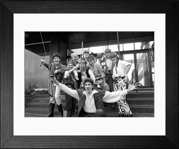 Framed Print : Huddersfield New College production of G&S Pirates of Penzance. 6th December 1985 Framed Print : Huddersfield New College production of G&S Pirates of Penzance. 6th December 1985