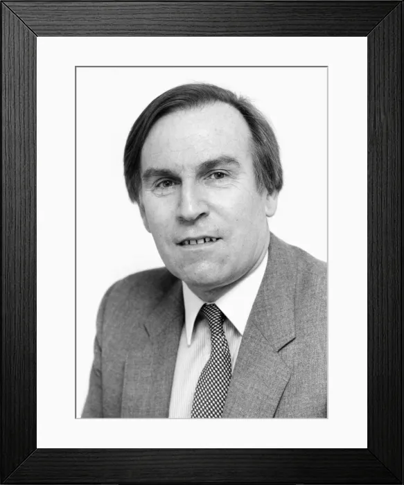 Framed Print : Daily Mirror Chief Political Correspondent John Desborough. 30th December 1983