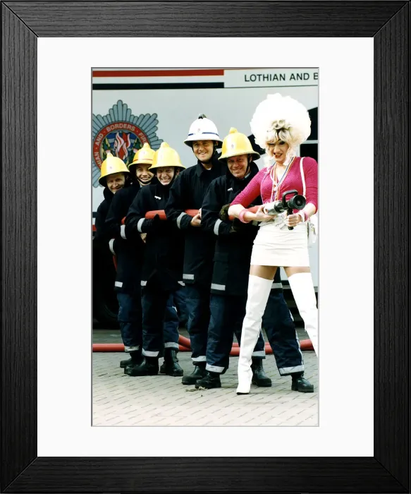 Framed Print : Lily Savage drag queen character by ex social worker Paul O