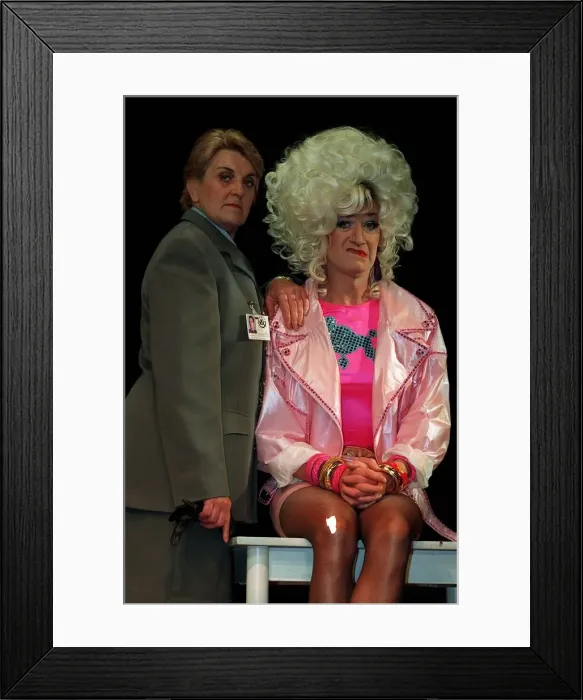 Framed Print : Lily Savage stars in Prisoner cell block H the musical with the freak Maggie Kirk Framed Print : Lily Savage stars in Prisoner cell block H the musical with the freak Maggie Kirk