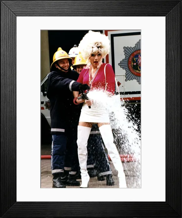 Framed Print : Lily Savage drag queen character by ex social worker Paul O