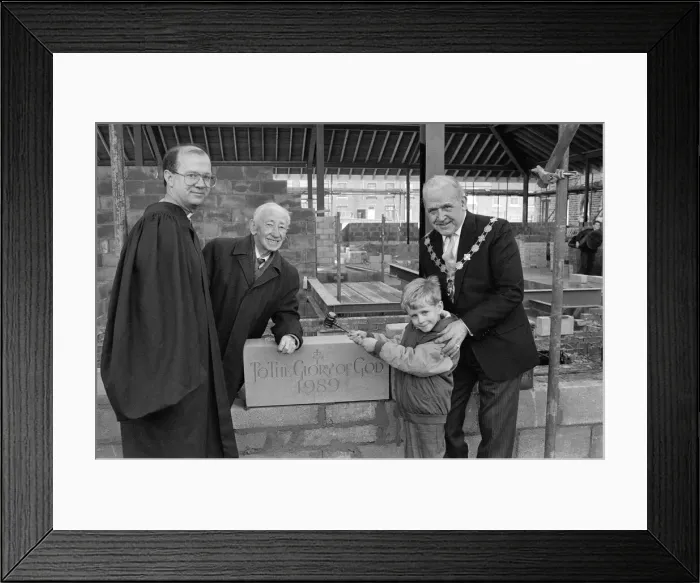 Framed Print : Moldgreen United Reformed Church, , oldest and one of the youngest members Framed Print : Moldgreen United Reformed Church, , oldest and one of the youngest members