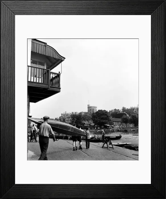 Framed Print : Eton Boathouse, Windsor, Berkshire. 20th May 1954 Framed Print : Eton Boathouse, Windsor, Berkshire. 20th May 1954