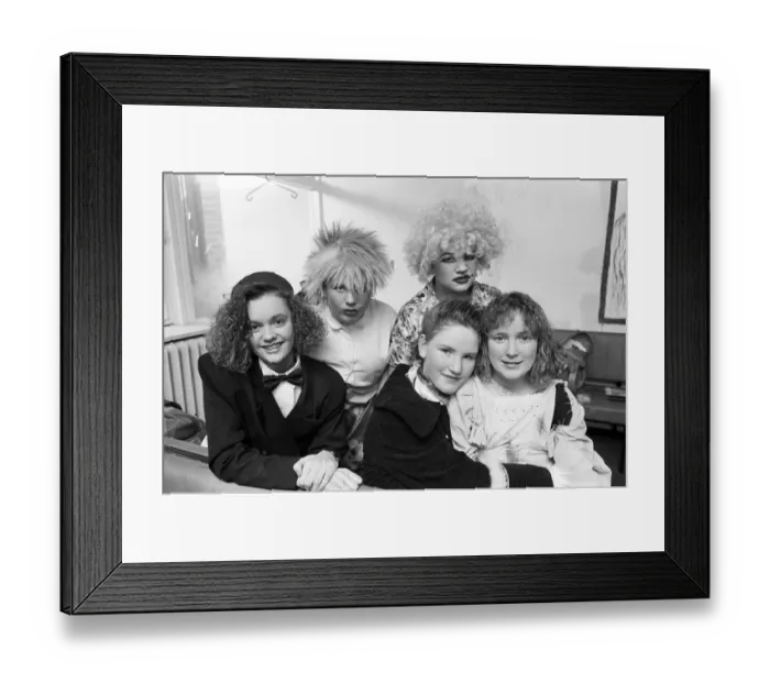 Framed Print : Thornhill High School, Dewsbury took part in the pantomime Cinderella. 12th December 1991 Framed Print : Thornhill High School, Dewsbury took part in the pantomime Cinderella. 12th December 1991