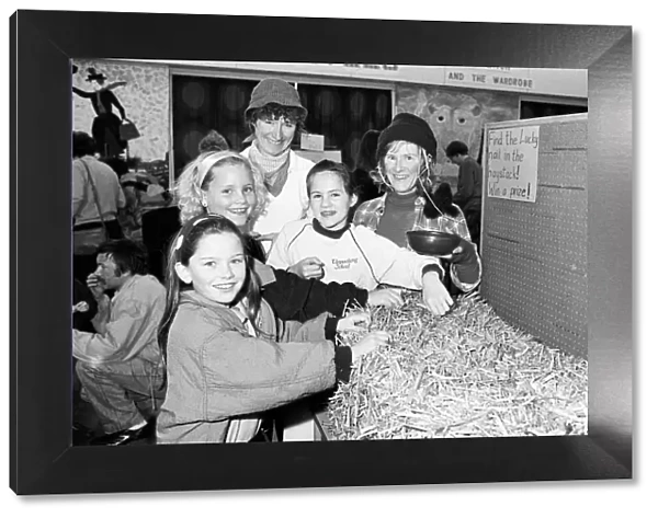 Upperthong School Christmas Fair - Needle in a Haystack. 7th December 1991