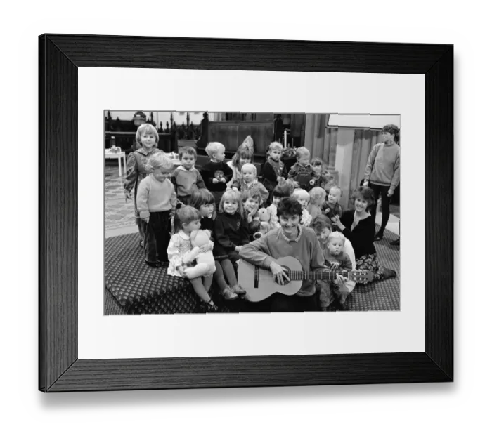 Framed Print : St James Parish Church Meltham Mills childrens service - make a joyful noise