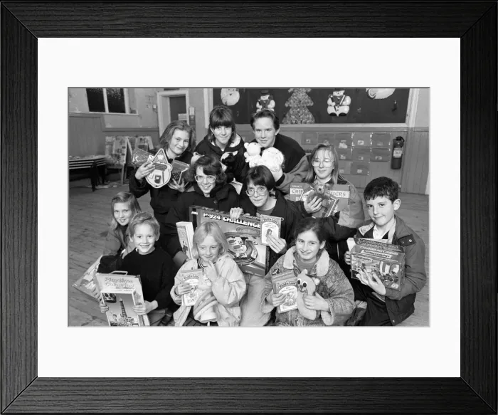 Framed Print : Crosland Hill Methodist Church collecting toys for Examiner Christmas Toy appeal Framed Print : Crosland Hill Methodist Church collecting toys for Examiner Christmas Toy appeal