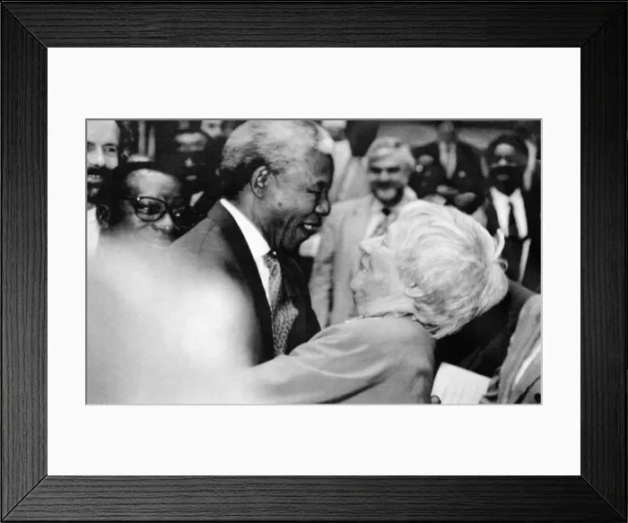 Framed Print : Nelson Rolihlahla Mandela. Mandela served 27 years in prison Framed Print : Nelson Rolihlahla Mandela. Mandela served 27 years in prison
