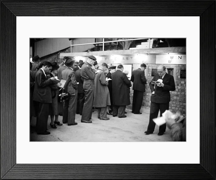 Framed Print : A night at the dogs, general views of the track and characters that work at the Greyhound Framed Print : A night at the dogs, general views of the track and characters that work at the Greyhound