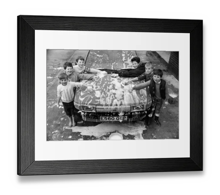 Framed Print : Boys from St Johns Church of England Junior and Infants School