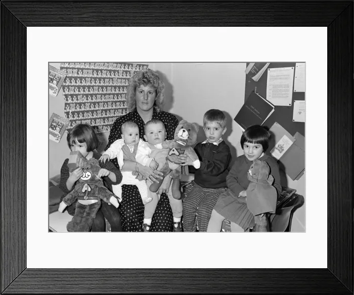 Framed Print : Halifax Building Society Little Extra competition winners at the Ramsden Street Branch