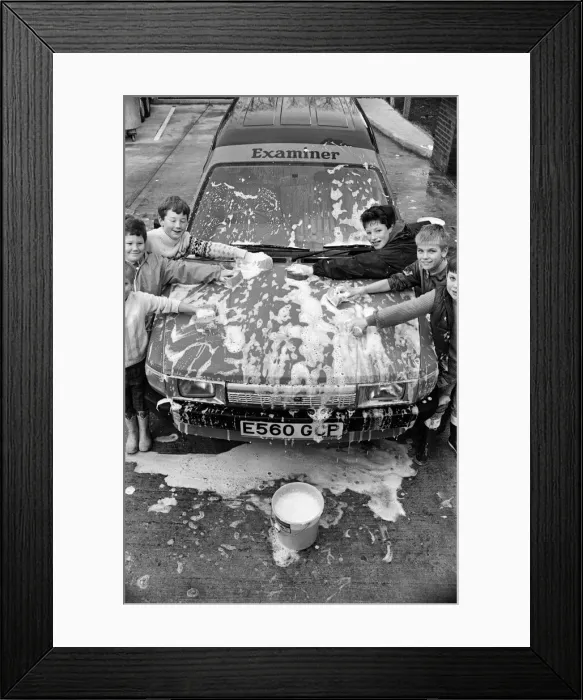 Framed Print : Boys from St Johns Church of England Junior and Infants School