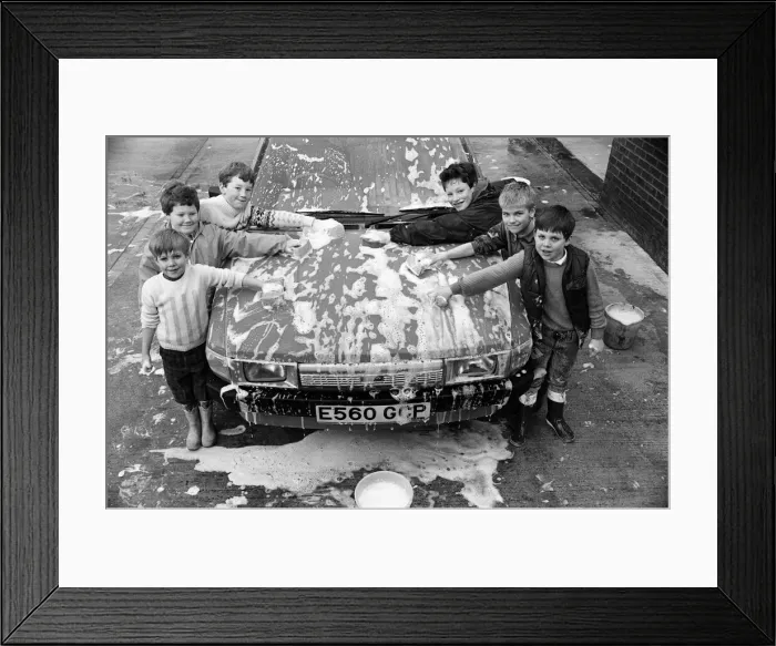 Framed Print : Boys from St Johns Church of England Junior and Infants School