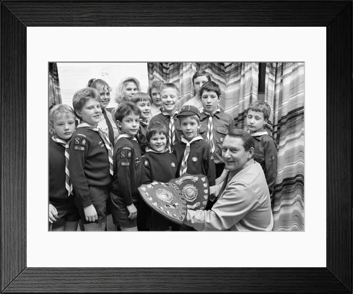 Framed Print : 17th Huddersfield - Linthwaite Church - Scouts and Cubs annual presentation evening