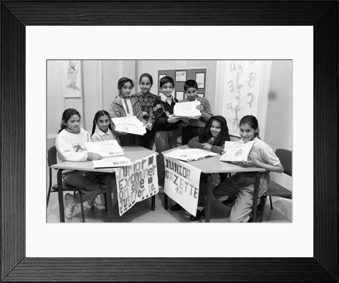 Framed Print : Mount Pleasant Junior School Lockwood produce their own newspapers including Junior Framed Print : Mount Pleasant Junior School Lockwood produce their own newspapers including Junior