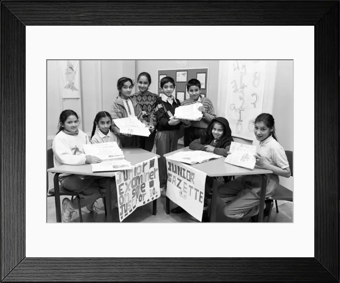 Framed Print : Mount Pleasant Junior School Lockwood produce their own newspapers including Junior Framed Print : Mount Pleasant Junior School Lockwood produce their own newspapers including Junior