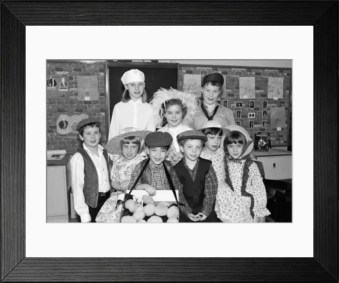 Framed Print : Clough Head J&I School stages an old time music hall event in Slaithwaite Civic Hall Framed Print : Clough Head J&I School stages an old time music hall event in Slaithwaite Civic Hall