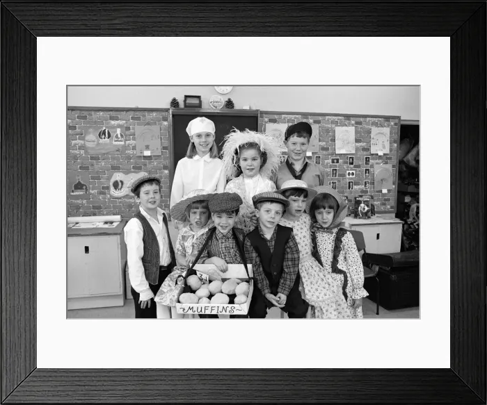 Framed Print : Clough Head J&I School stages an old time music hall event in Slaithwaite Civic Hall Framed Print : Clough Head J&I School stages an old time music hall event in Slaithwaite Civic Hall
