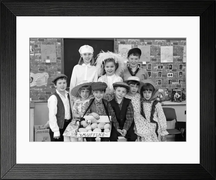 Framed Print : Clough Head J&I School stages an old time music hall event in Slaithwaite Civic Hall Framed Print : Clough Head J&I School stages an old time music hall event in Slaithwaite Civic Hall