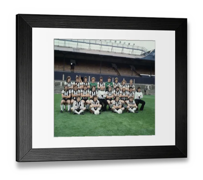 Framed Print : Newcastle United Football Club pose for a squad photograph ahead of the 1978 - 1979