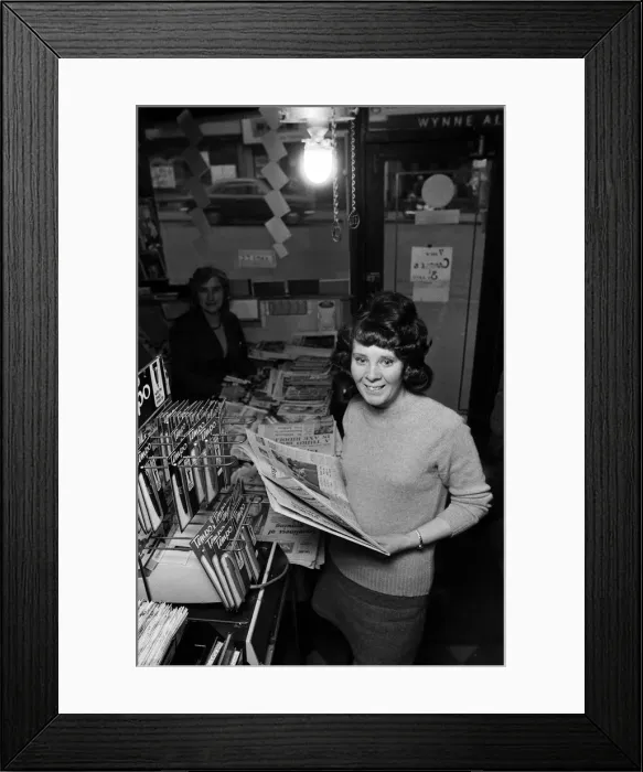 Framed Print : Oldbury Newsagent, able to beat blackout and stay open by using a gas lamp, Birmingham Framed Print : Oldbury Newsagent, able to beat blackout and stay open by using a gas lamp, Birmingham