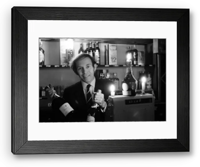 Framed Print : Wine shop, still open during blackout, selling wine by candlelight, Priory Ringway Framed Print : Wine shop, still open during blackout, selling wine by candlelight, Priory Ringway