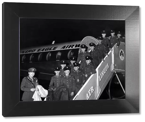 South Wales Borderers at Cardiff Roose Airport, Wales, 8th December 1962