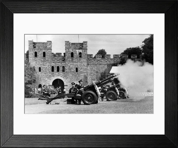 Framed Print : The Guns of the C Glamorgan Yeomanry of the Royal Artillary Volunteers