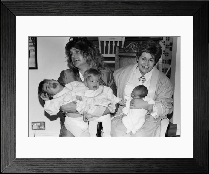 Framed Print : Ozzy Osbourne, former lead singer of Black Sabbath, pictured at home two weeks after Framed Print : Ozzy Osbourne, former lead singer of Black Sabbath, pictured at home two weeks after