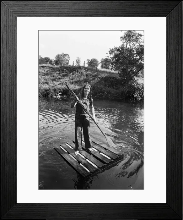 Framed Print : Black Sabbath rock group pictured enjoying the countryside at Monmouth in the Wye Valley