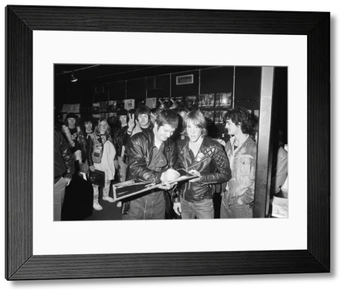 Framed Print : Former Black Sabbath singer Ozzy Osbourne pictured surrounded by young fans looking for Framed Print : Former Black Sabbath singer Ozzy Osbourne pictured surrounded by young fans looking for