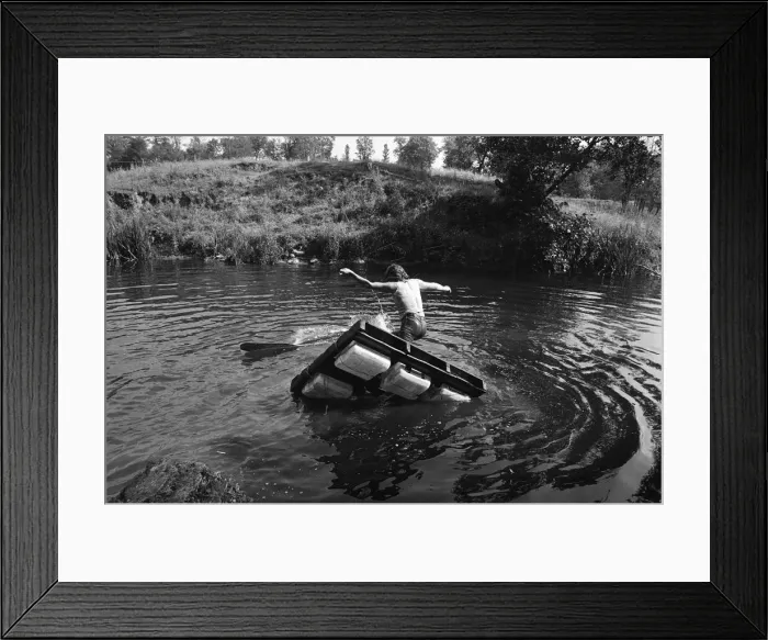 Framed Print : Black Sabbath rock group pictured enjoying the countryside at Monmouth in the Wye Valley