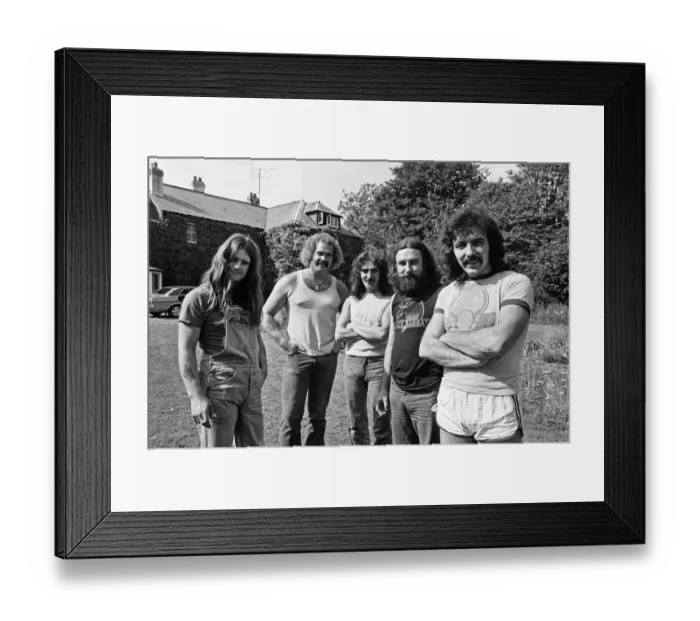 Framed Print : Black Sabbath rock group pictured at Monmouth. The band members from left to right Framed Print : Black Sabbath rock group pictured at Monmouth. The band members from left to right