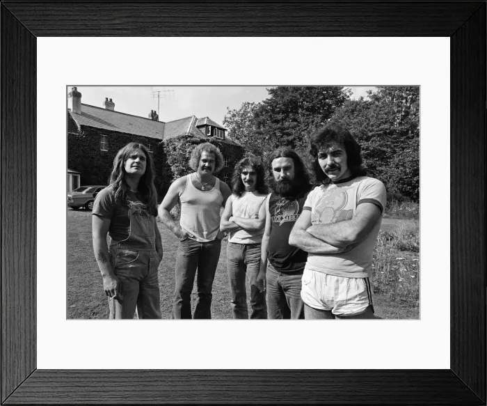 Framed Print : Black Sabbath rock group pictured at Monmouth. Pictured, Ozzy Osbourne, Geezer Butler Framed Print : Black Sabbath rock group pictured at Monmouth. Pictured, Ozzy Osbourne, Geezer Butler