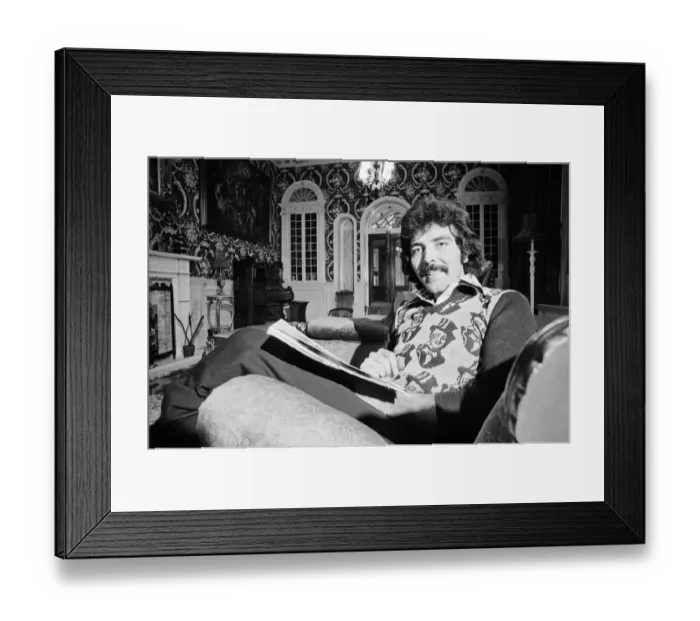 Framed Print : Tony Iommi, one of the founding members of the pioneering heavy metal band Black Sabbath