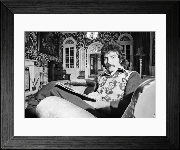 Framed Print : Tony Iommi, one of the founding members of the pioneering heavy metal band Black Sabbath