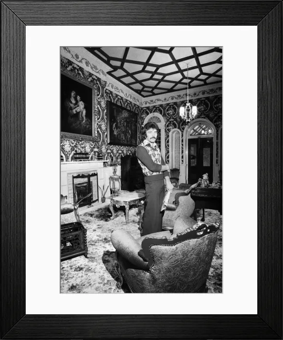 Framed Print : Tony Iommi, one of the founding members of the pioneering heavy metal band Black Sabbath