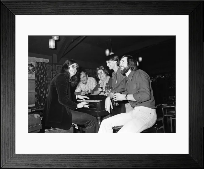 Framed Print : The Deep Purple rock group new lead singer David Coverdale who replaced Ian Gillan