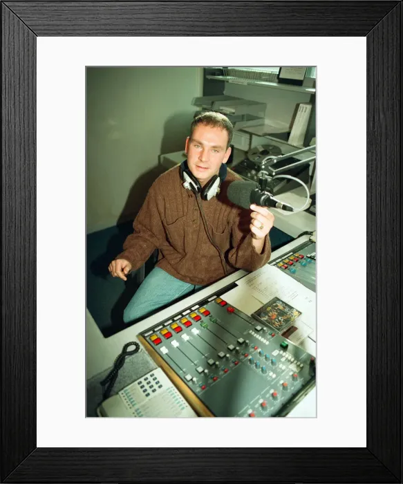 Framed Print : Kix 96 presenter Graham Torrington kicks off Coventrys newest Radio station today Framed Print : Kix 96 presenter Graham Torrington kicks off Coventrys newest Radio station today