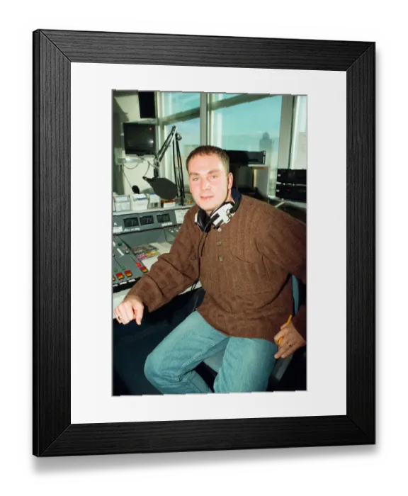 Framed Print : Kix 96 presenter Graham Torrington kicks off Coventrys newest Radio station today Framed Print : Kix 96 presenter Graham Torrington kicks off Coventrys newest Radio station today