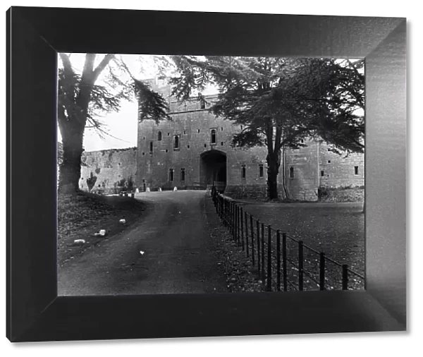 Caldicot Castle, Monmouth, southeast Wales, October 1973