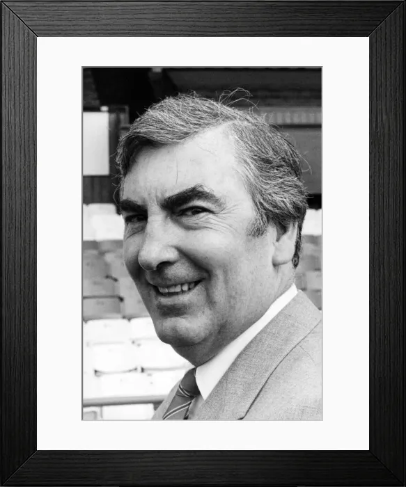 Framed Print : Former Middlesbrough FC chairman Alf Duffield, 12th August 1985