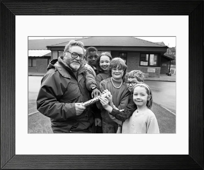 Framed Print : Junior members of Livingstone Church, which meets at the community centre Crosland Moor Framed Print : Junior members of Livingstone Church, which meets at the community centre Crosland Moor
