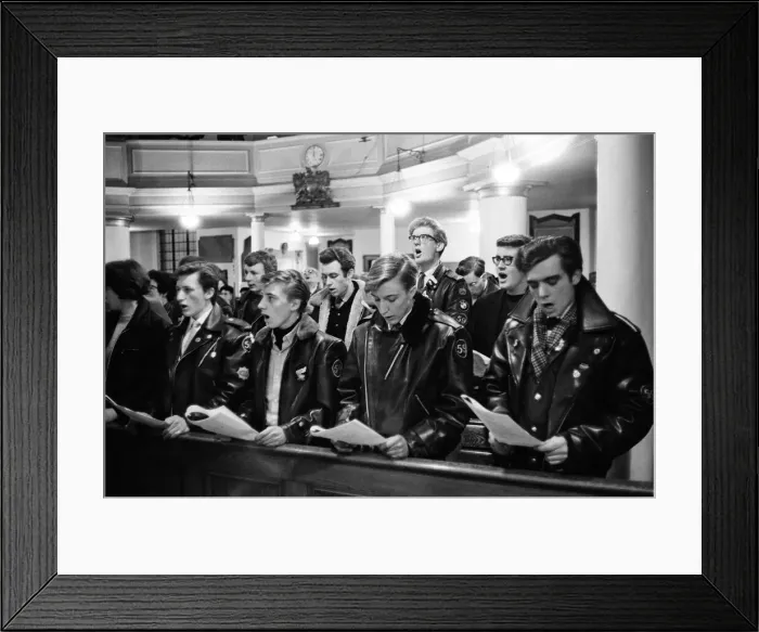 Framed Print : The mods and rockers were two conflicting British youth subcultures of the early to Framed Print : The mods and rockers were two conflicting British youth subcultures of the early to