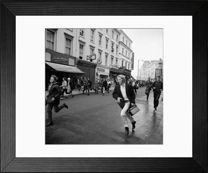 Framed Print : The mods and rockers were two conflicting British youth subcultures of the early to Framed Print : The mods and rockers were two conflicting British youth subcultures of the early to