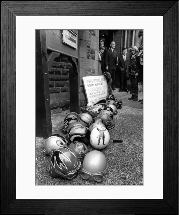 Framed Print : The mods and rockers were two conflicting British youth subcultures of the early to