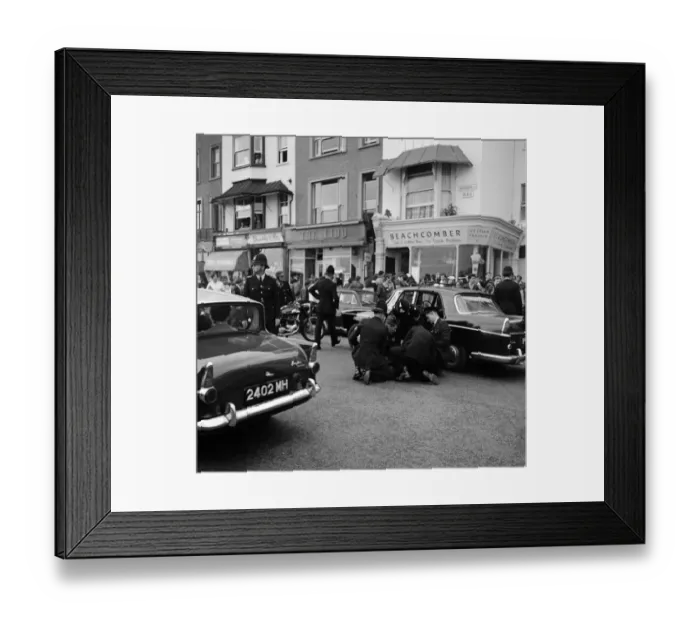 Framed Print : The mods and rockers were two conflicting British youth subcultures of the early to Framed Print : The mods and rockers were two conflicting British youth subcultures of the early to