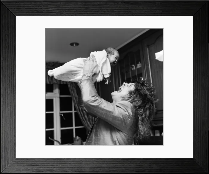 Framed Print : Ozzy Osbourne, former lead singer of Black Sabbath, pictured at home two weeks after Framed Print : Ozzy Osbourne, former lead singer of Black Sabbath, pictured at home two weeks after